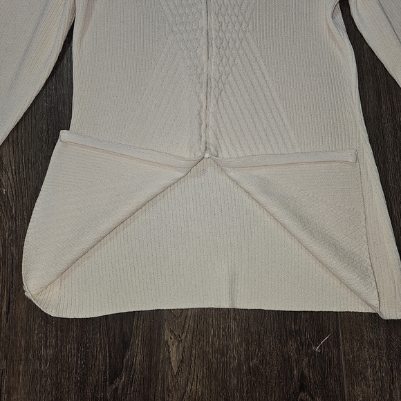 St John Collection Womens Santana Knit Zipper Cardigan, Ivory Sz 6,Old Money - Picture 8 of 12